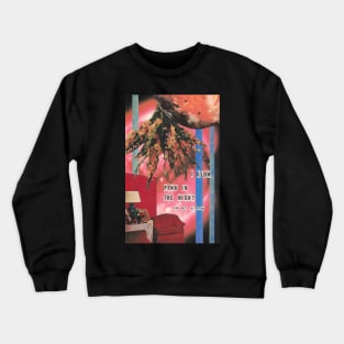 Pink in The Night - Mitski inspired collage art Crewneck Sweatshirt